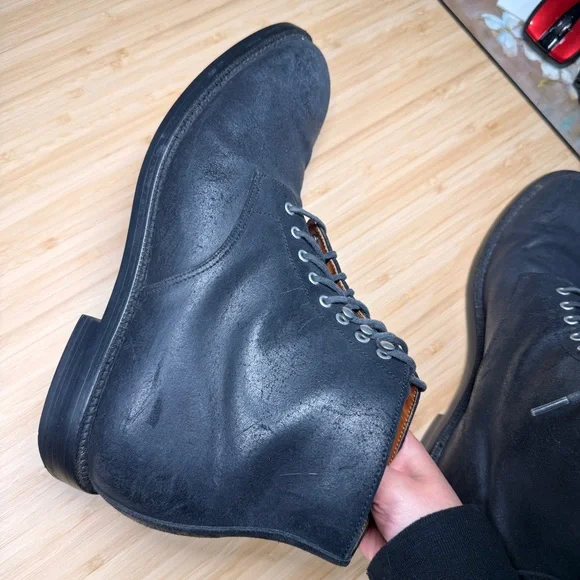 Grant stone 10.5D Classic Black Leather Men\'s Boots Grant stone diesel boots - Gem main image 4